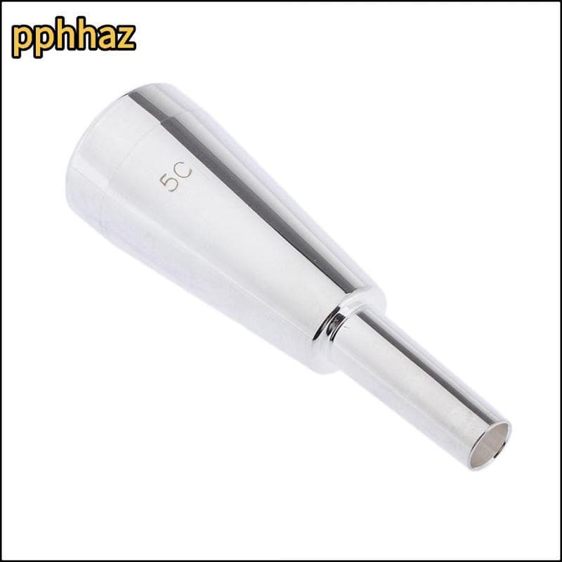 [pphhaz] Acessórios Para Instrumentos Musicais De Substituição De Bocal De Trompete Banhado A Ouro/Prata (5C)