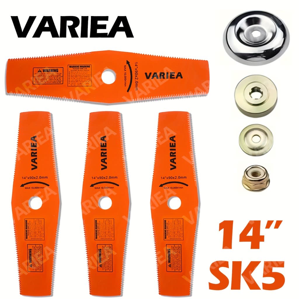 VARIERA-SK5 Lâmina de serra substituível de 14 polegadas para serviço pesado 4 peças + 4 acessórios, abertura de 1 poleg