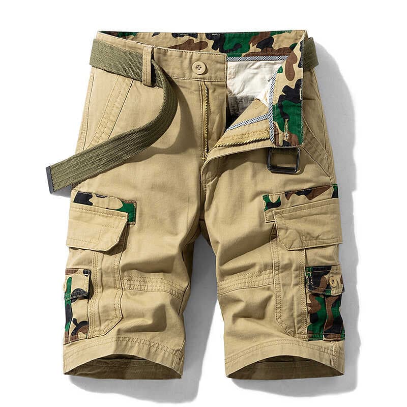 Exportado para a europa américa comércio exterior cauda ordem camuflagem estilo militar macacão Multi-bolso Shorts mascu