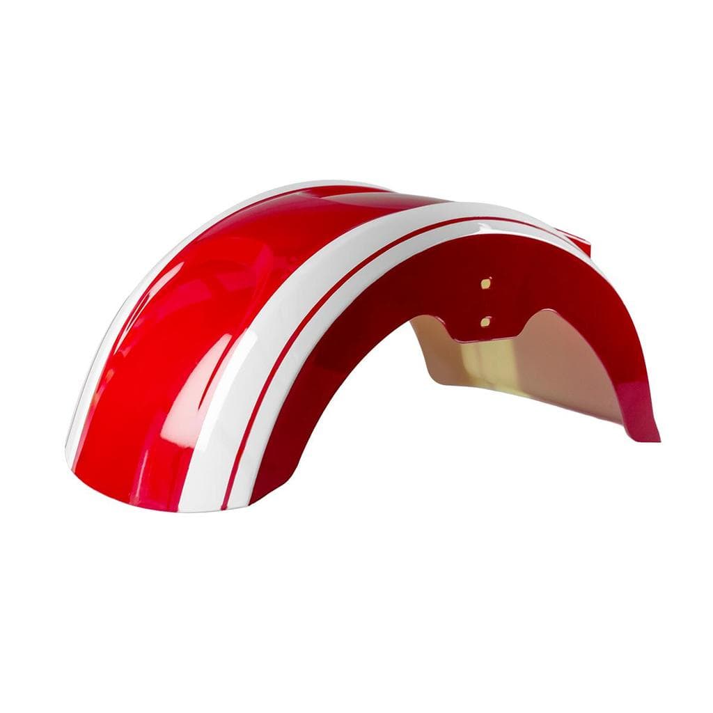 Paralama Traseiro para Scooter Elétrica Wehawk X16 Vermelho com Faixa Branca