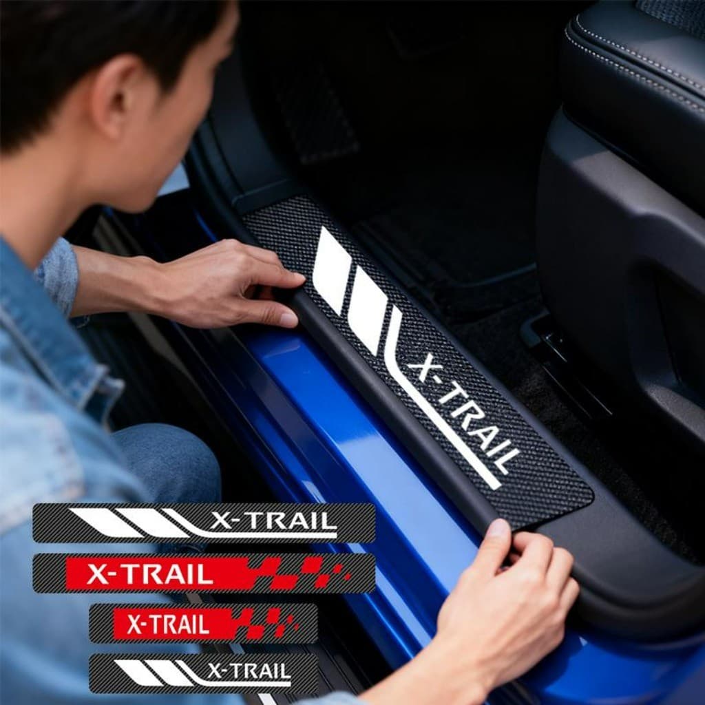 Kit 4 Peças Autocolante Adesivo De Soleira De Porta Automotiva Acessórios Para Carro For Nissan Xtrail e-POWER