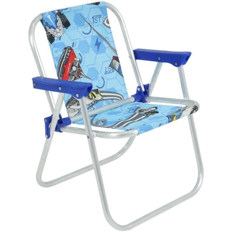 Cadeira De Praia Infantil em Alumínio Hot Wheels Bel
