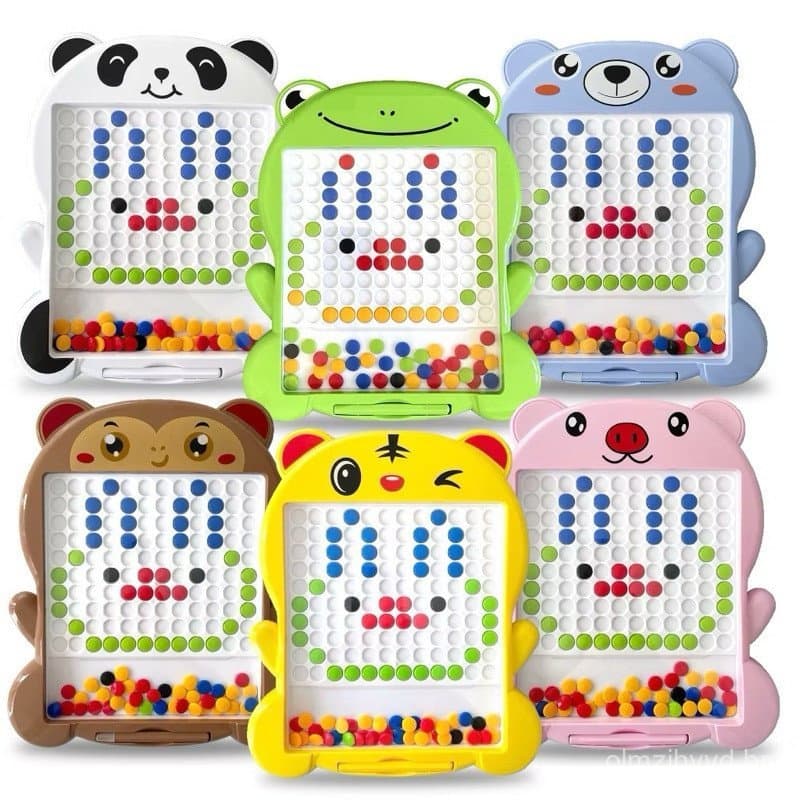Mini Quadro Mágico Educacional para Crianças com Caneta Magnética - Brinquedo Sensorial para Crianças com Autismo