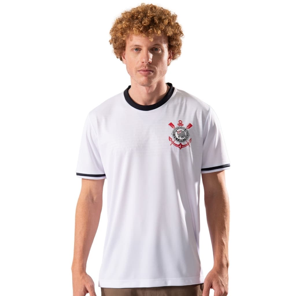 Camisa Corinthians Masculina Lumina Branca Adulto Oficial Torcedor Timão Original