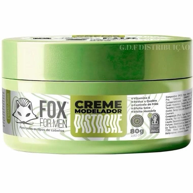 Pomada Creme Modelador Pistache 80g Efeito Seco Anti Frizz