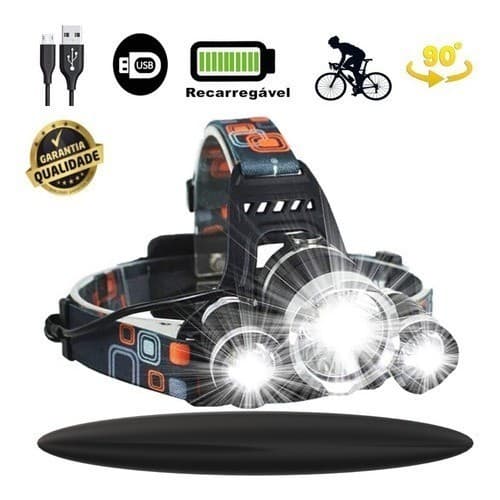 Lanterna de Cabeça Recarregável HYTALUX HY093 LED 2000lm Zoom 300m