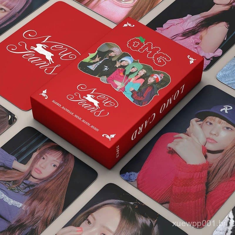 55pcs/Caixa New-Jeans Photocards OMG Attenção LOMO Cartão Novo Álbum Postal MINJI HANNI