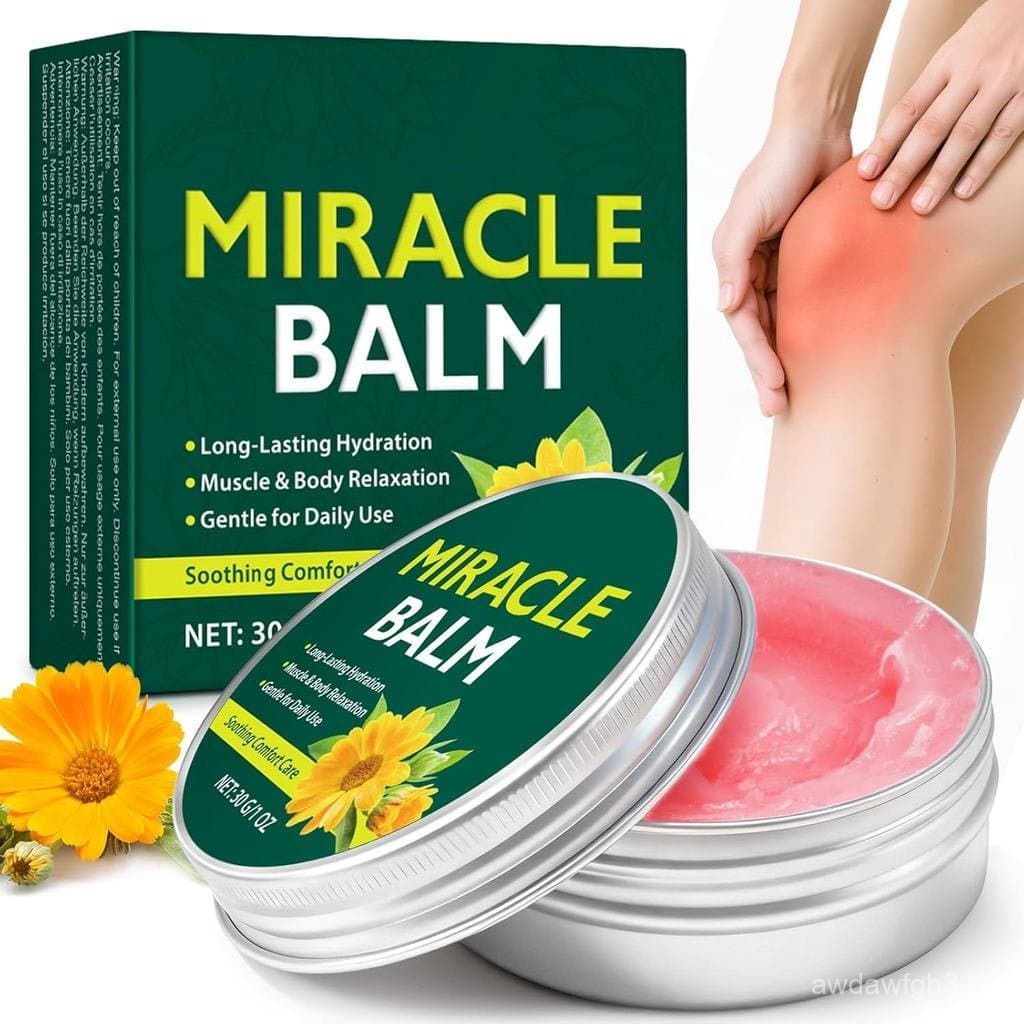 Bálsamo Milagroso para Pernas Inchadas, Alívio de Veias, Relaxante e Confortável, Fórmula Botânica com Calêndula para Co