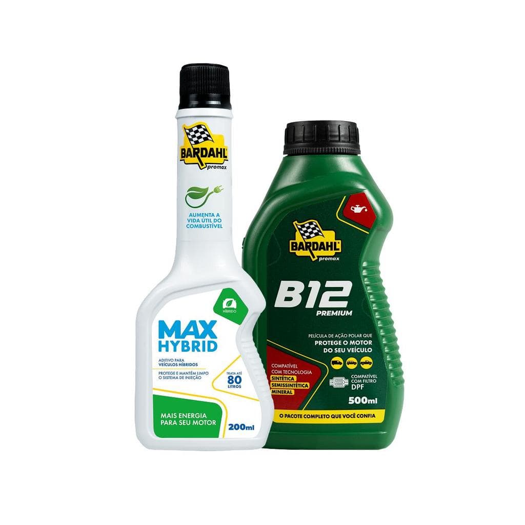 Bardahl Hybrid B12 Premium Kit Proteção Total Carro Híbrido