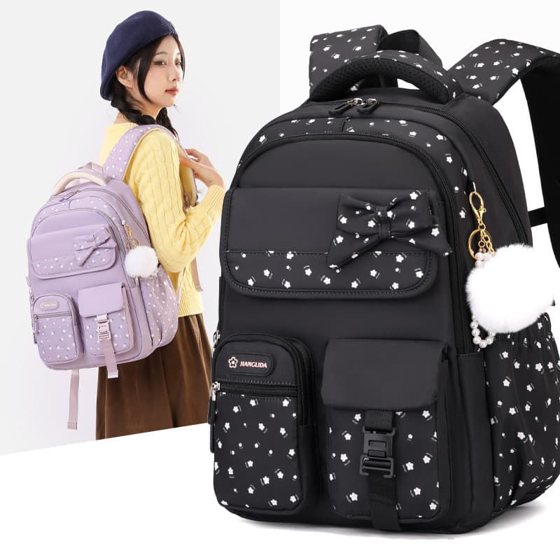 Escola primária saco de escola primária estudante do ensino fundamental saco de escola crianças mochila meninas leve gra