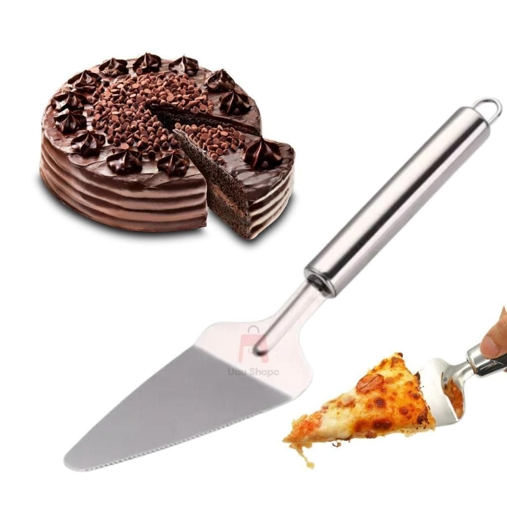 Espátula Inox Com Serra Pá P/ Pizza Bolo Torta Profissional