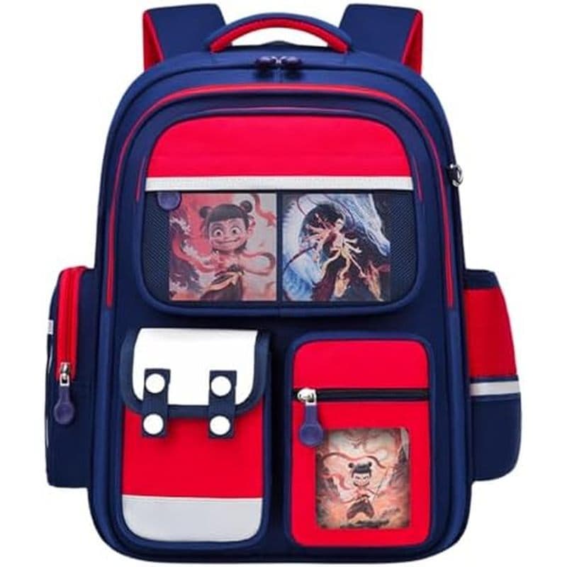 Mochila Impermeável De Grande Capacidade De Desenho Animado De Anime – Bolsa De Viagem Com Alça Reflexiva Vem 3 Acessóri