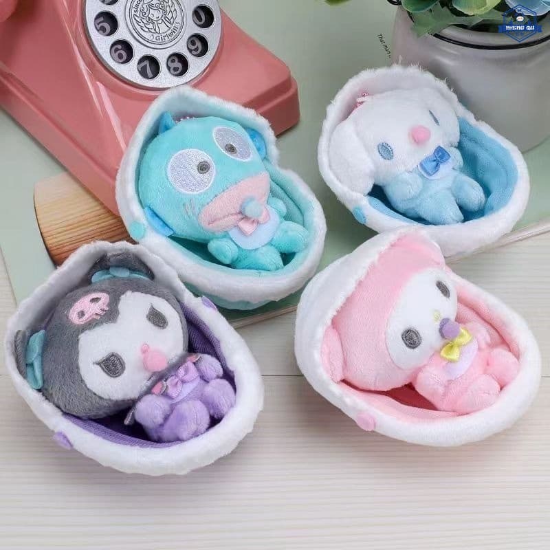 Chupeta de Bebê Sanrio, Penduricalho para Berço, Kuromi, Cinnamoroll, Melody, Brinquedo de Pelúcia de Desenho Animado, 1