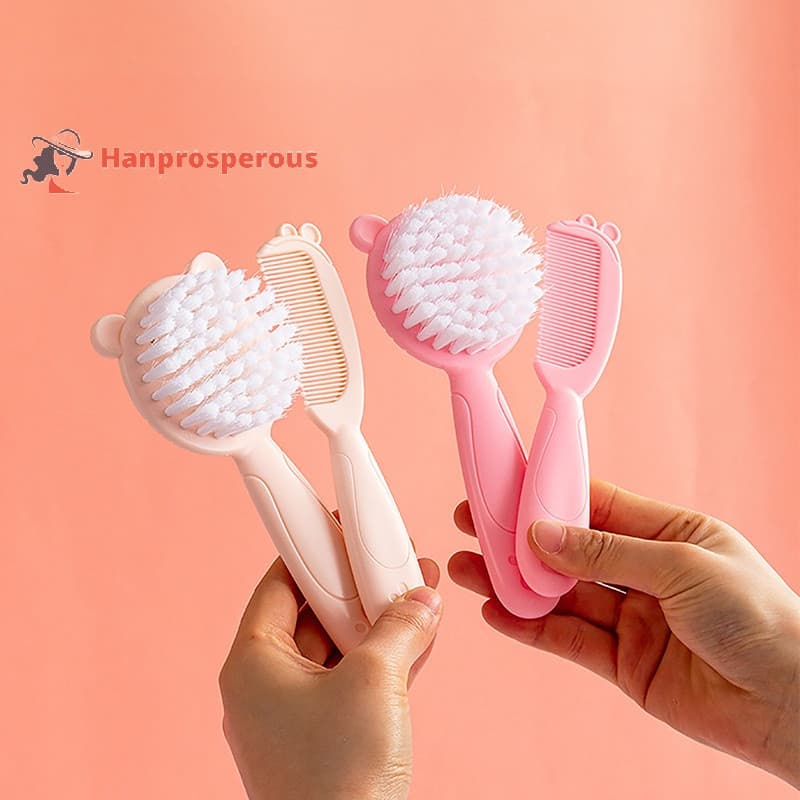 Hanprosperous > Conjunto de 2 peças de pente de cabelo portátil para bebês, adequado para recém-nascidos e crianças, mas