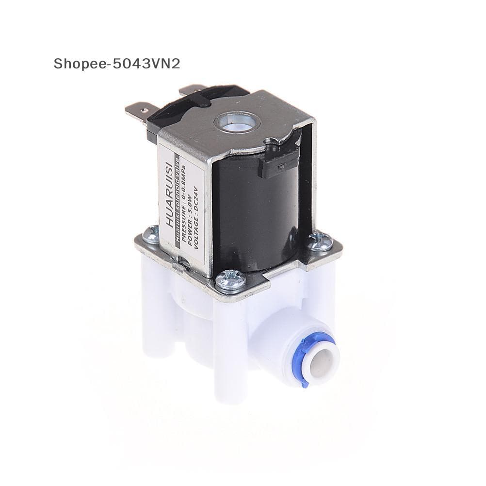 [RE] Válvula De Água Elétrica 24V DC Solenóide 1/4 " Conexão De Mangueira Controlador RO R