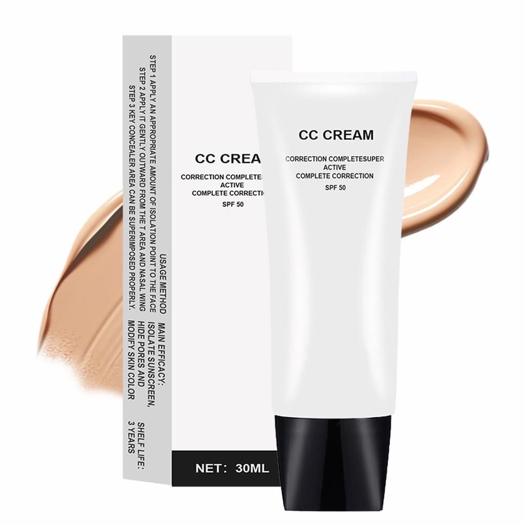 CC Cream Ajustador de Tom de Pele para Pele Madura, totalmente corretivo e superativo, creme leve e hidratante, 03JJ
