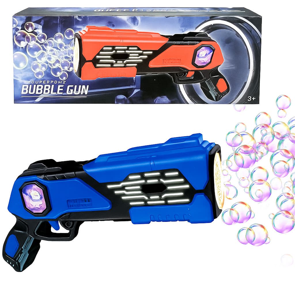 SUPER BAZUCA LANÇA BOLHAS DE SABÃO MAQUINA AUTOMATICA PISTOLA DE FAZER BOLHAS