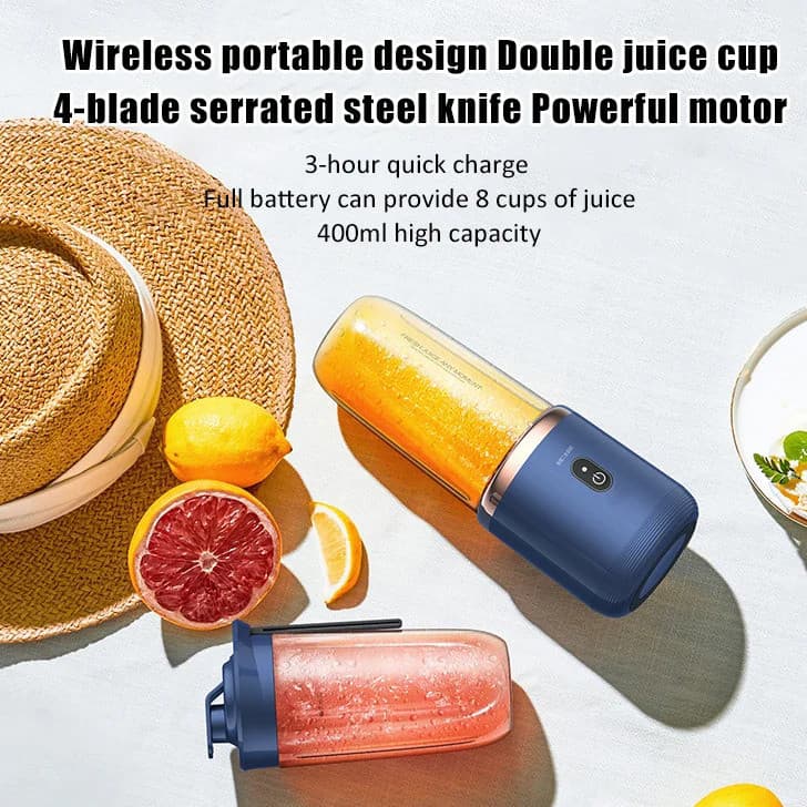 [Recarga Rápida] [Portable & Rechargeable] Juicer Cup - Liquidificador Portátil/Compacto/Para Sucos e Vitaminas