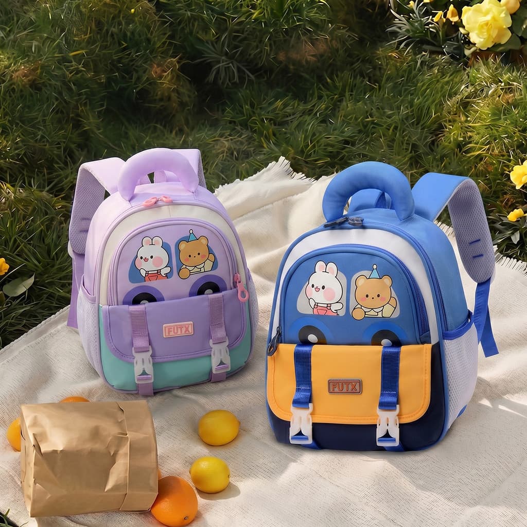 Mochila escolar infantil de jardim de infância, mochila Fashion de desenho animado, classe média e grande, mochila peque