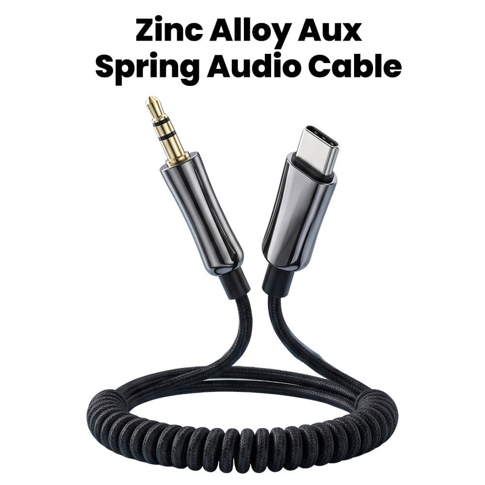 Cabo De Áudio Tipo C Para 3.5mm , Mola De Liga De Zinco , USB AUX , Alto-Falante , Adaptador De Fone De Ouvido Samsung