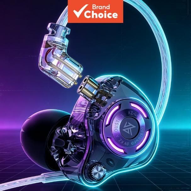 KZ Gale Fones De Ouvido Para Jogos HiFi IEM De Resposta De Ampla Frequência Duplos Com Microfone Monitor Intra-Auricular