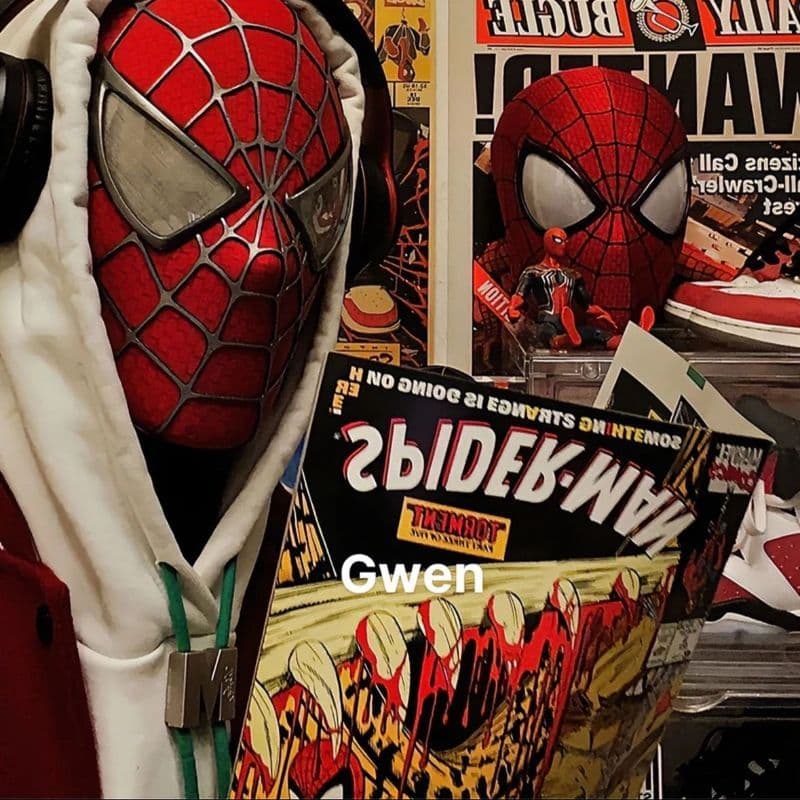 Máscara do Homem-Aranha da Primeira Geração Toby Marqueer Chapelaria Restauração de Filme Tiras de Seda Artesanais Nunca