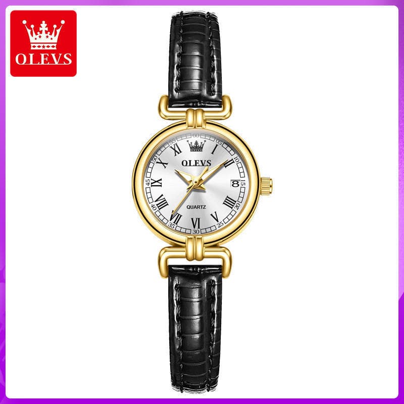 Marca de luxo leve de quartzo de luxo de moda estrelado relógio feminino à prova d'água 5645