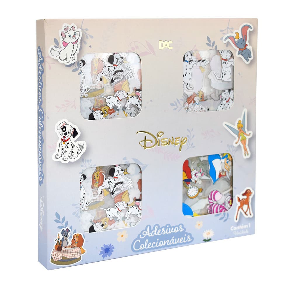 Caixa de Adesivos Disney Clássicos +90 Adesivos DAC