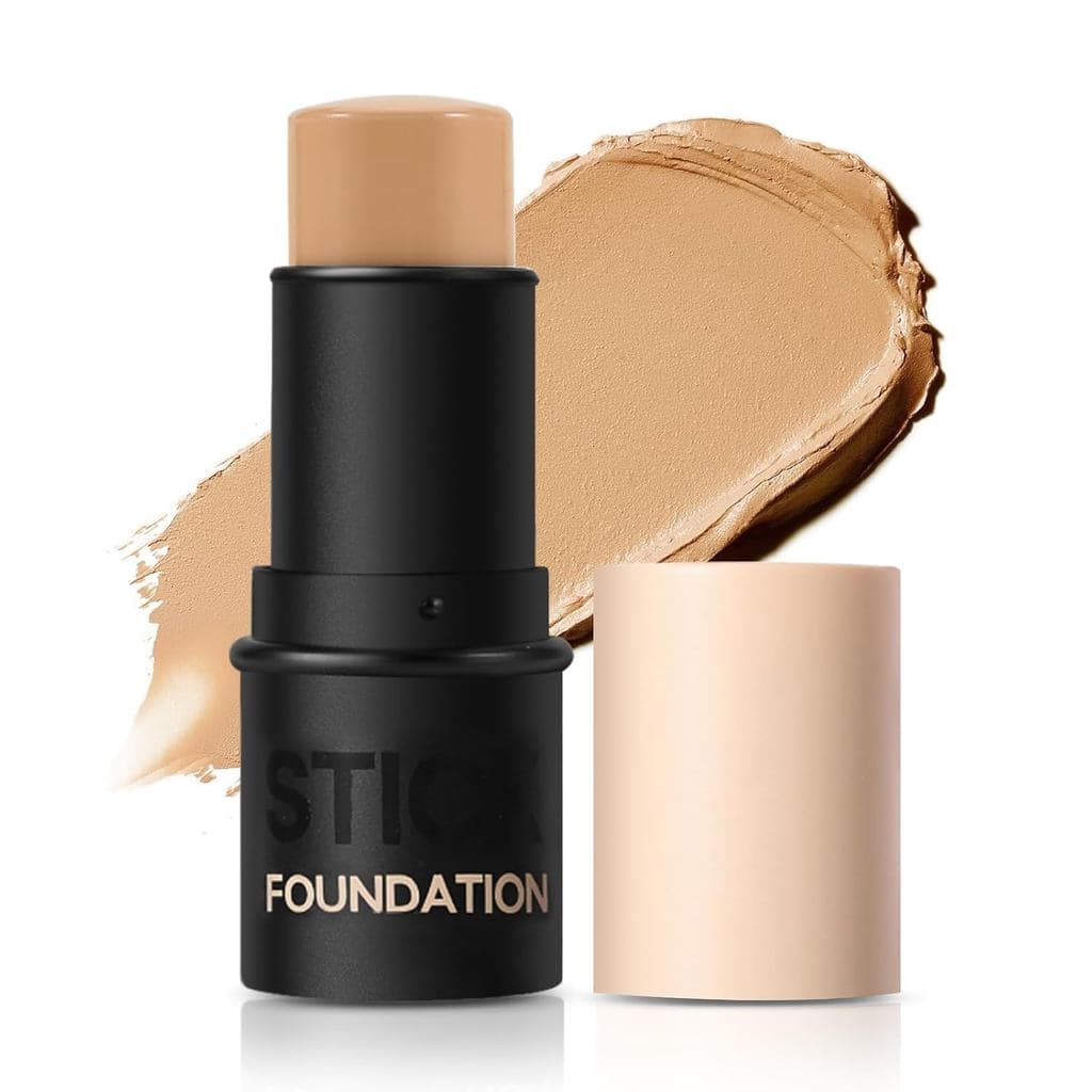 Bastão de Base Matte, Bastão de Maquiagem em Creme para Rosto com Corretivo, Base de Maquiagem à Prova d'Água para Mulhe