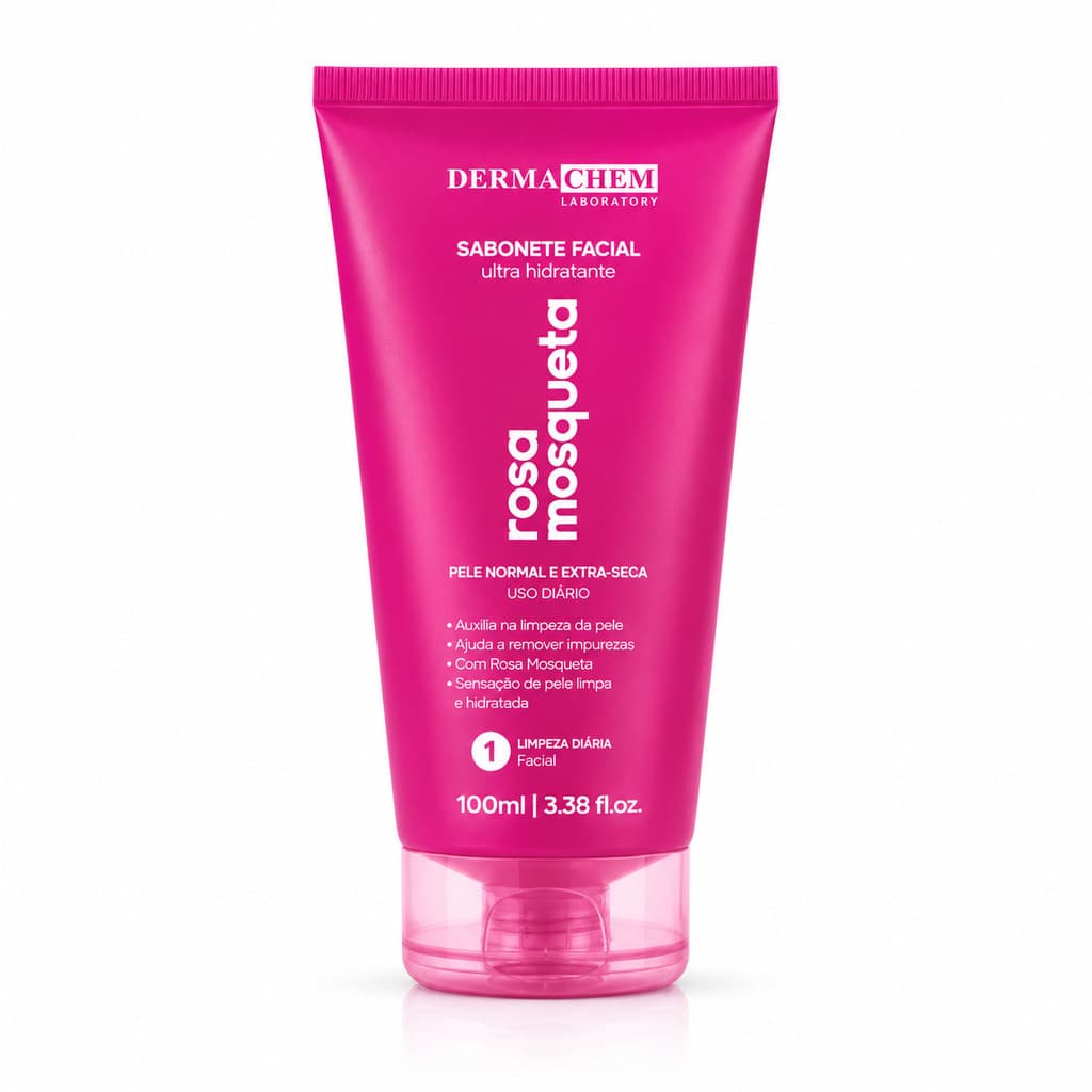 Sabonete Dermachem Rosa Mosqueta 100ml Ultra Hidratante