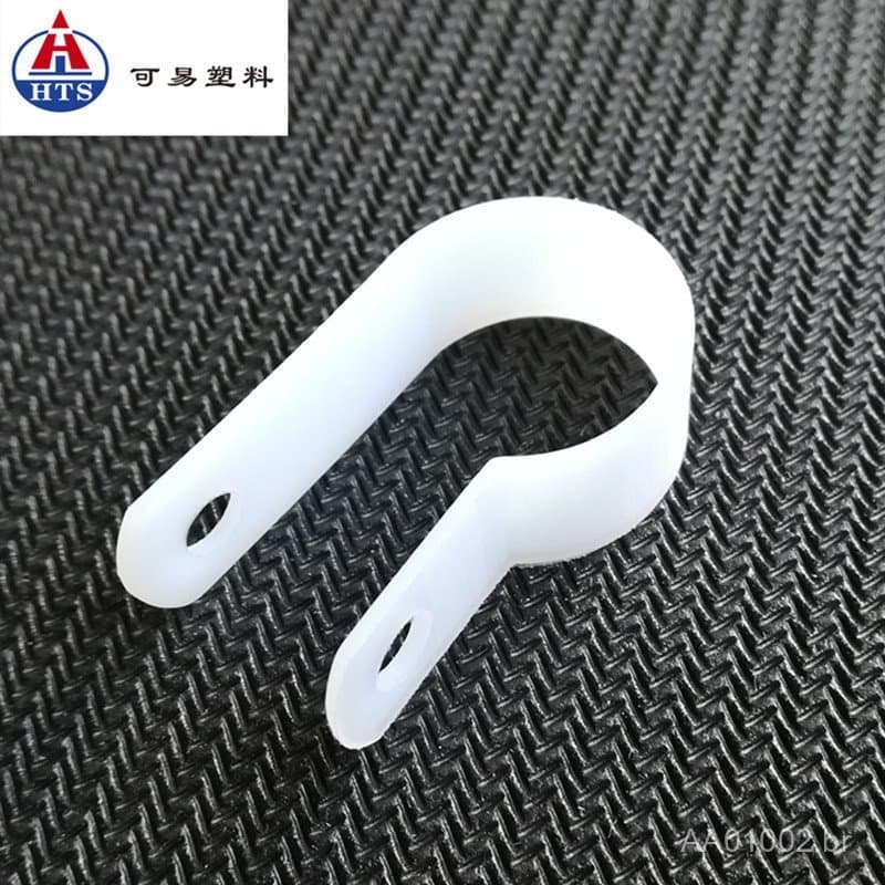Clipes de Fio Plásticos Keyi para Exportação, Clipes Fixos Tipo R, Clipes de Cabo com Furo Simples e Duplo, Preço de Fáb