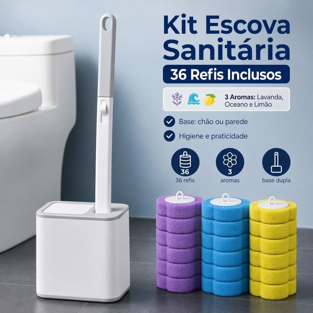 Disposable Toilet Brush with Refill 36 Units Modern Bathroom Toilet