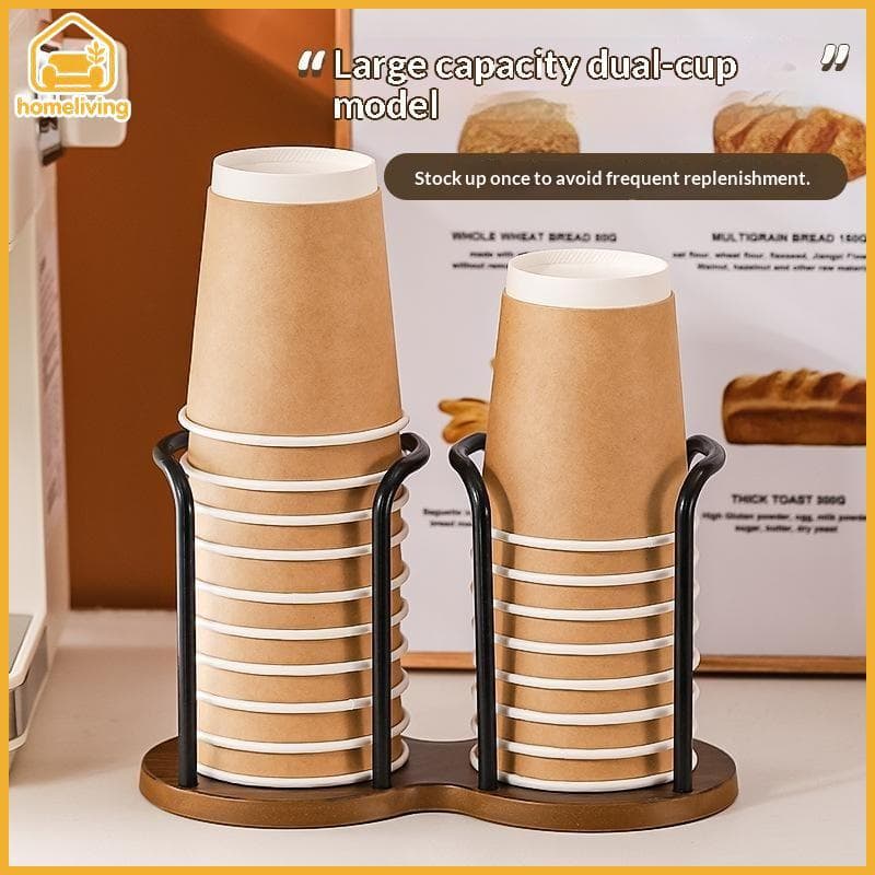 HomeLiving Suporte De Copo De Café Descartável Organizador Estável Armazenamento Ra Para Catering Comercial Escritório S