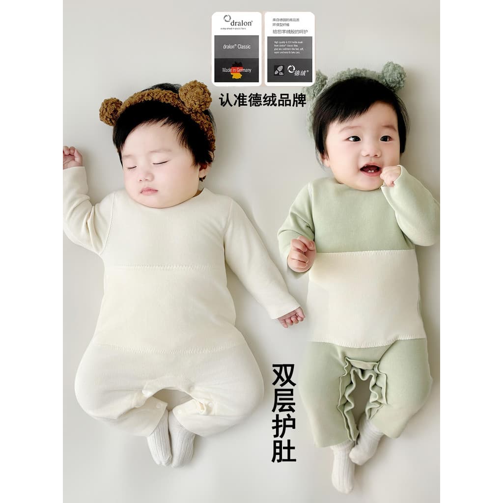 Zhende velo macacão inverno bebê pulôver macacão pijamas térmicos Base roupa interior roupas de bebê primavera outono in