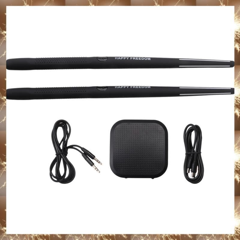 (Conjunto De Bateria De Ar Eletrônica Portátil Iv-Baquetas E Pedais Virtuais , Ideal Para Iniciantes , Crianças Adultos