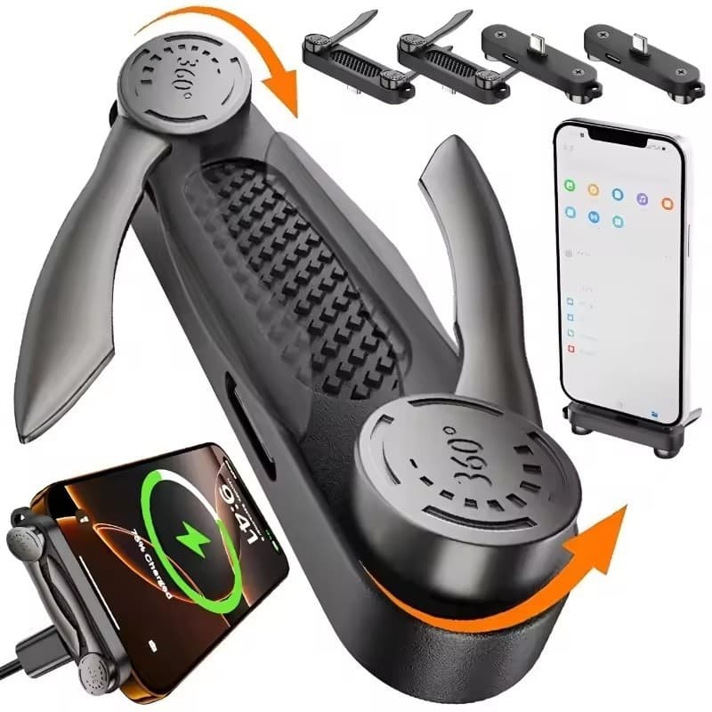 Suporte Dobrável Adaptador De Carregamento 2 Em 1 Interface Tipo C-Conversor De Carga De Telefone 240 W Design De Cotove