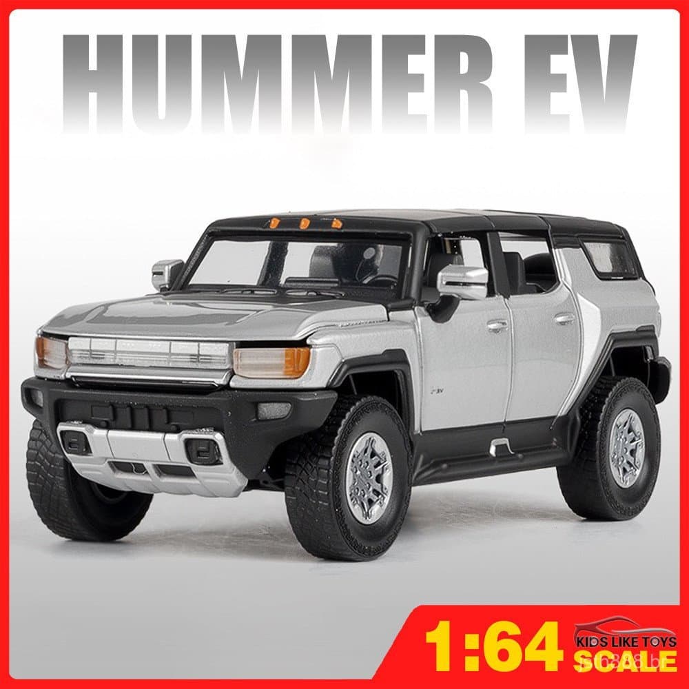 2025KLT 1:64 Hummer Carro Elétrico Modelo em Liga Metálica Brinquedo Colecionável Presente Adequado para Crianças, Menin