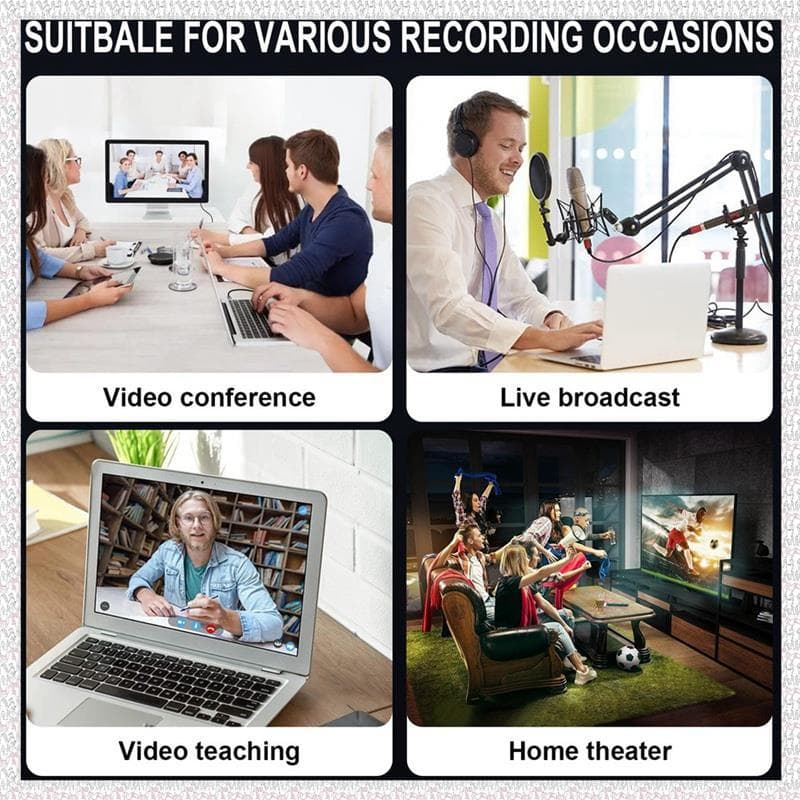 (Ogl) Placa De Captura De Vídeo 4K USB 3.0-Compatível Com 1080P HD Grabber Para PC Game Recording Audio Mic