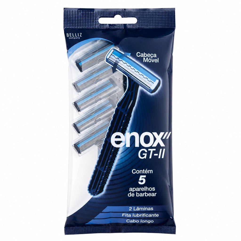 Aparelho descartável enox gt 2 pacote c/5 aparelhos