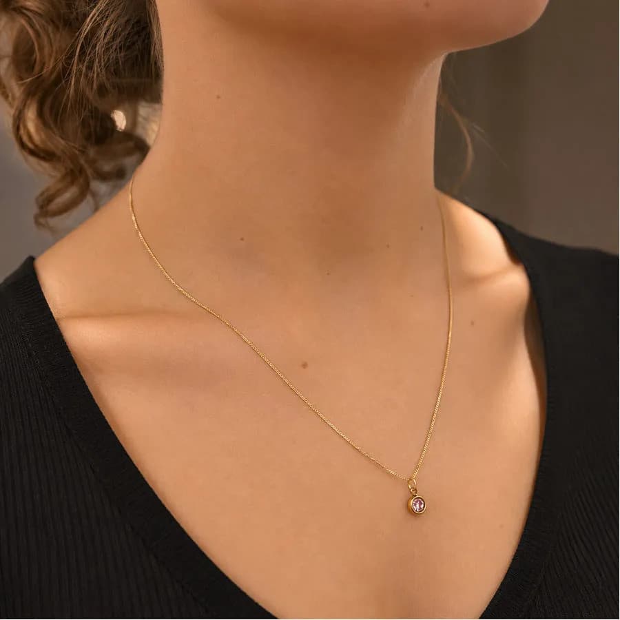 Colar Corrente Ponto Luz Folheada A Ouro Dourada Delicada