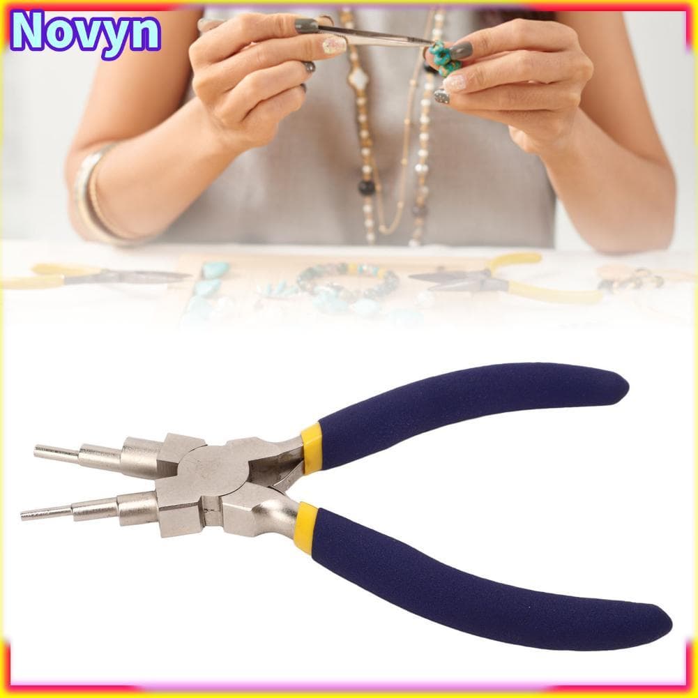 Novyn-br suprimentos para fabricação de joias de nariz redondo de aço carbono alça deslizante ergonômica estrutura