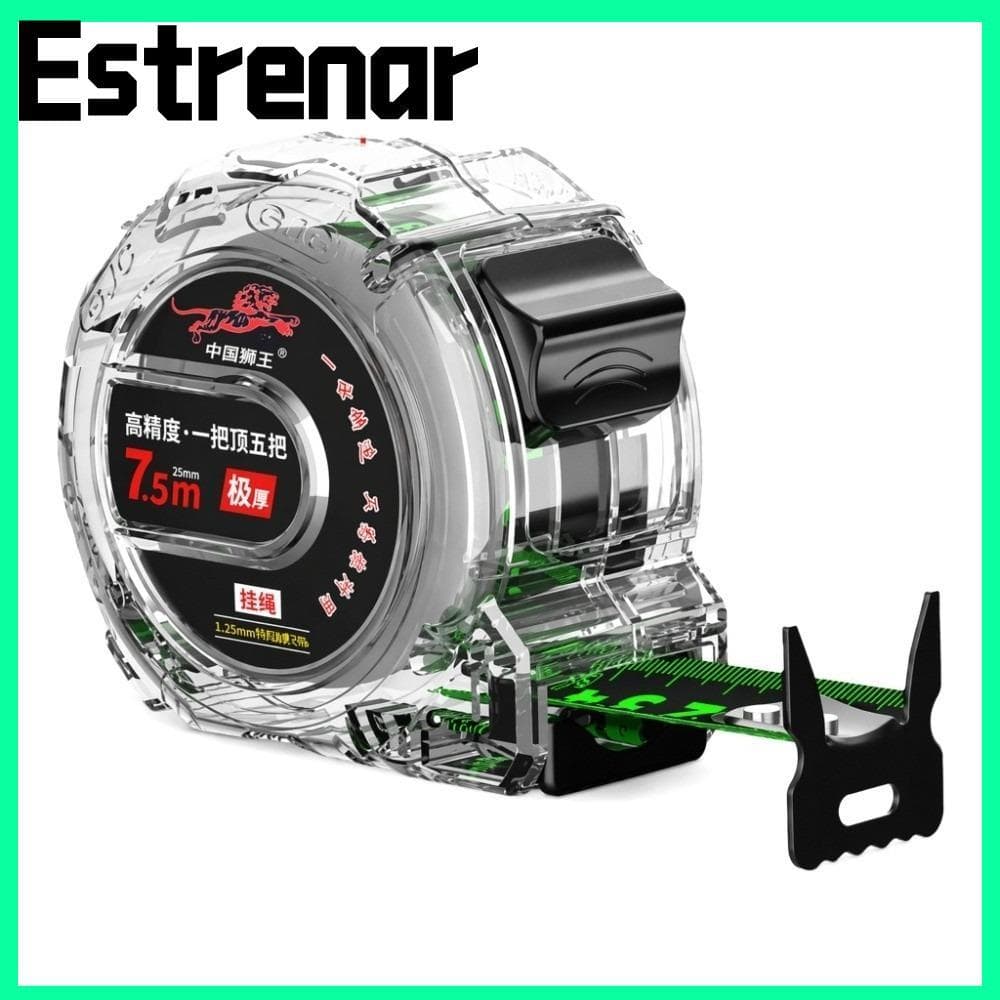 Fita Métrica Retrátil ESTRENAR , Ferramenta De Medição Para Carpintaria Em Aço Carbono Incluída