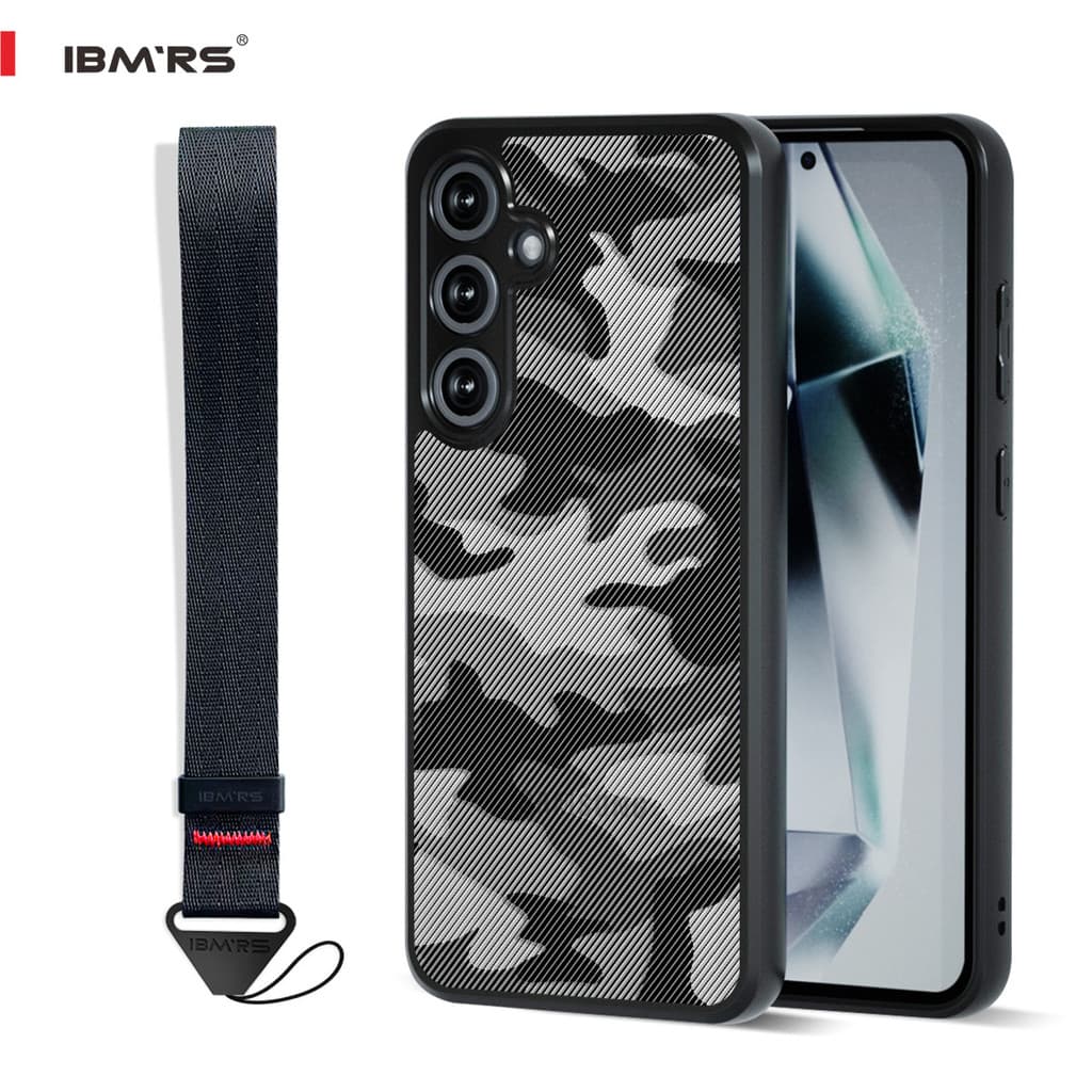 Capa Completa Camuflada Para Samsung Galaxy S24 FE Com Cordão De Proteção À Prova De Choque De Nível Militar