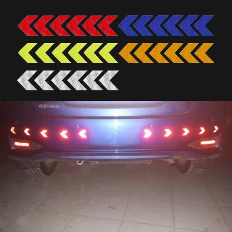 Super seta reflexiva corpo adesivo à prova dwaterproof água aviso de segurança Universal carro elétrico motocicleta bici