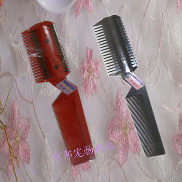 Faca de barbear para pelos de animais de estimação, pente de barbear para cães, pente para troca de cabelo, faca de barb