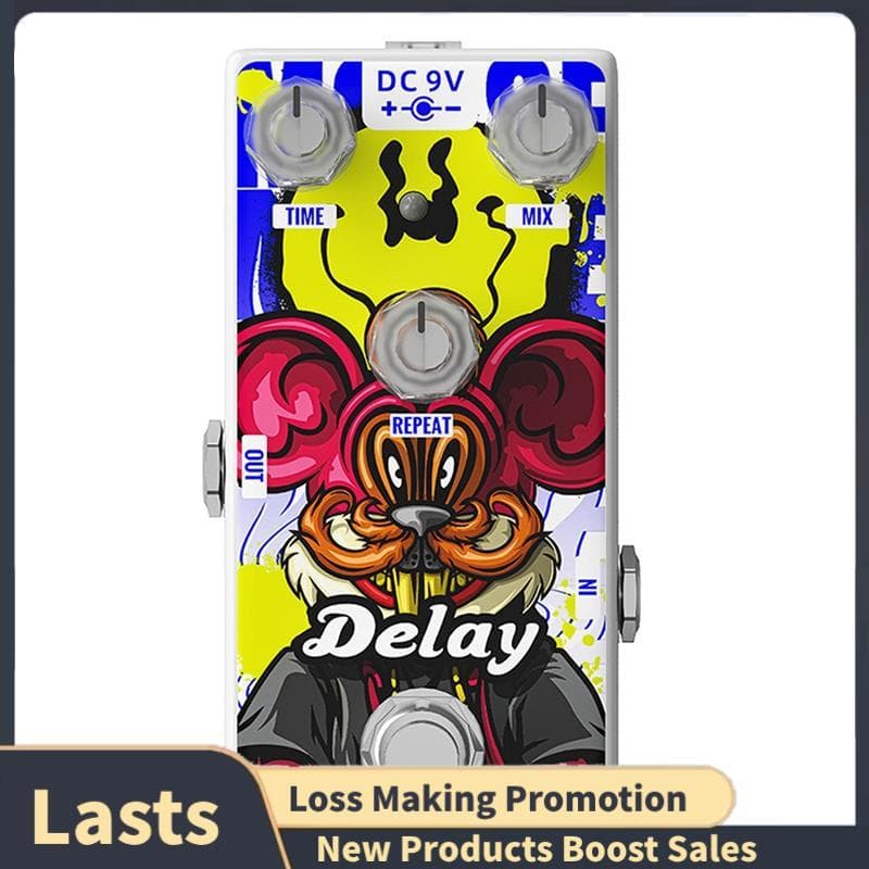 Efeito De Pedal De Guitarra AP-508 12 Zodiac Series Mouse Delay Mini Acessórios