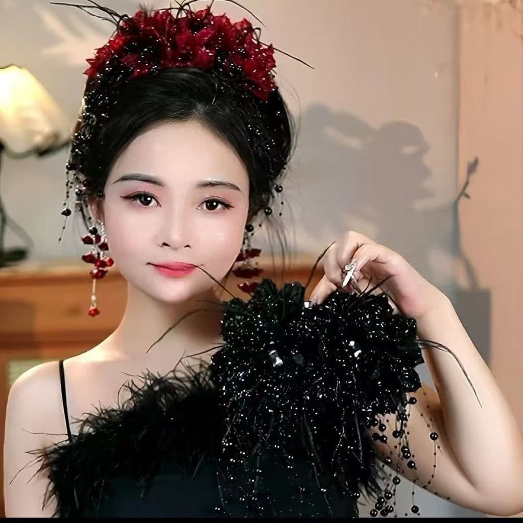 Estilo coreano Retro estilo Hong Kong brilhante piscando flor Grab clip influenciador All-Match moda grande versão tubar