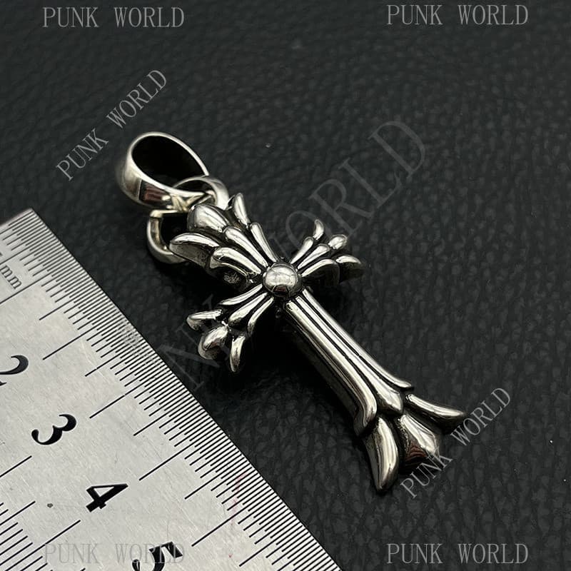 Prata 925 Cruz Encantos Alcachofra Hexagrama Pingente Retro Punk Rock Acessórios Adicionais Rua Hip Hop Ornamentos CX123