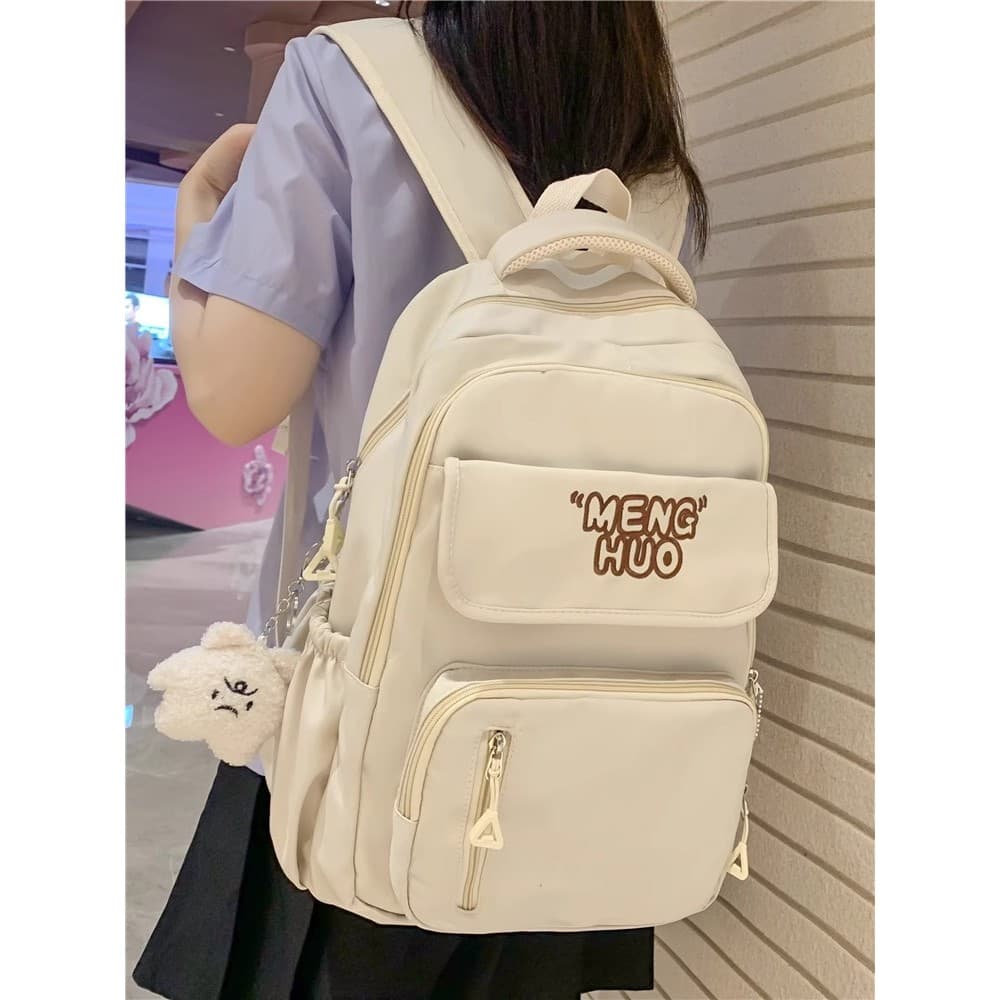 Mochila feminina para estudantes do ensino médio, estudantes do ensino médio, grande capacidade, alta @-