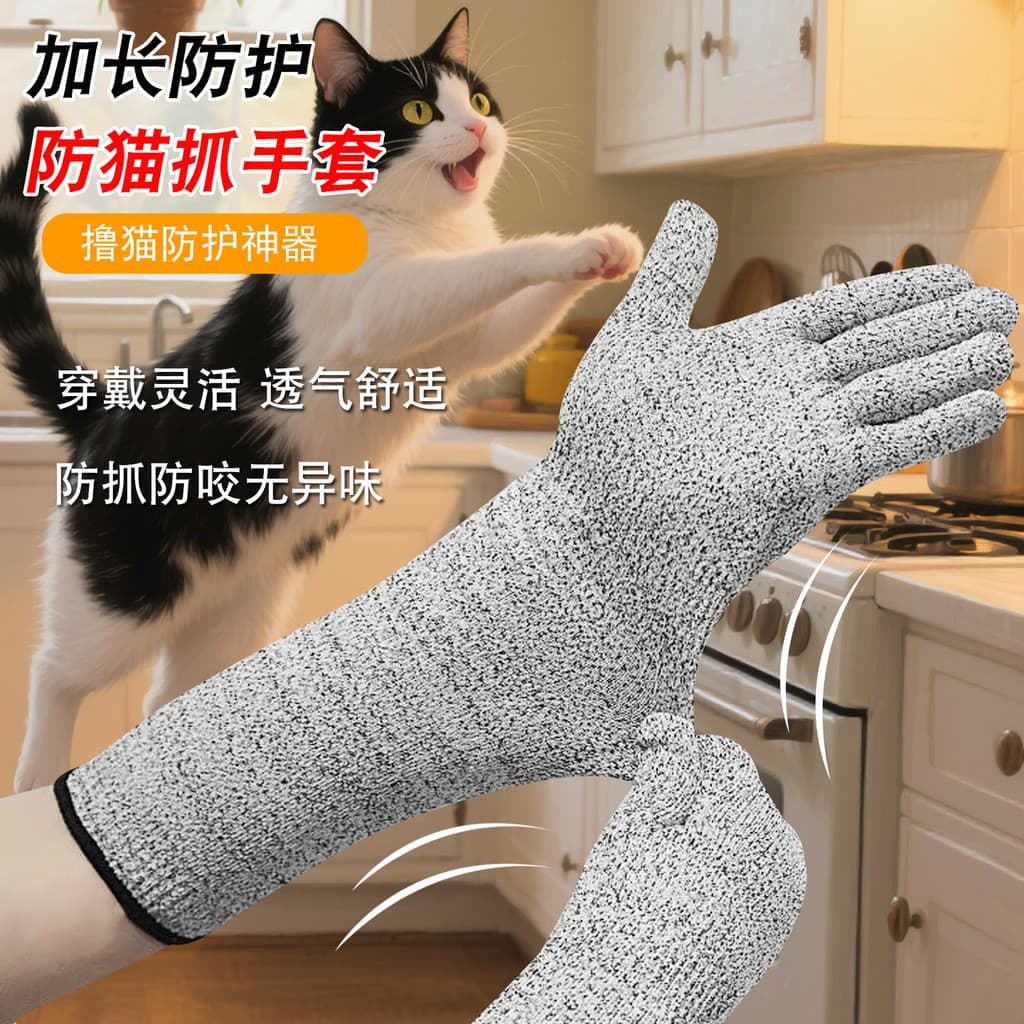 Anti-gato scratch luvas gato anti-mordida Pet gato garra treinamento gato zero gato anti-mordida gato Clippers papagaio